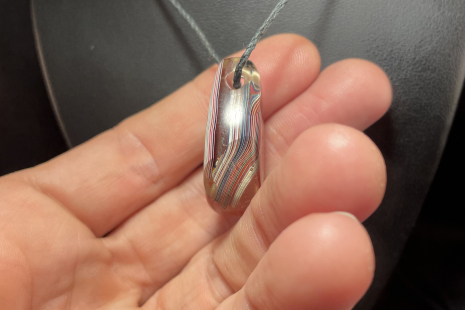 Fordite Teardrop Pendant