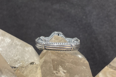 Madeira Citrine Silver Ring Size 6.5