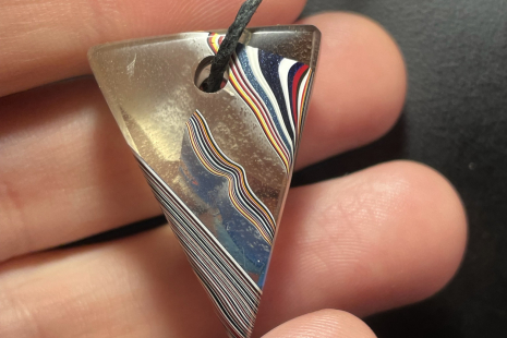 Fordite Triangle Pendant