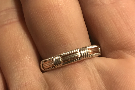Pink Tourmaline Silver Ring SIZE 9.25