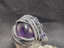 Amethyst “Trinity Series” Silver Ring Size 11