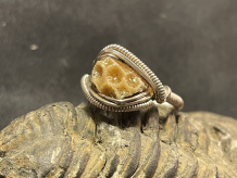 Sea Coral Sterling Silver “mini” Ring Size 7