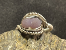 Grape Agate Balls Sterling Silver “mini” Ring Size 7