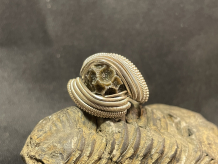 Sea Coral Sterling Silver Ring Size 9