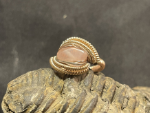 Rose Quartz 14kt Gold “mini” Ring Size 4.5-5