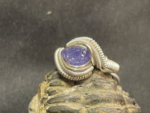 Tanzanite Sterling Silver Ring Size 6.5-7