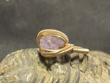Grape Agate 14kt Gold “mini” Ring Size 6.5