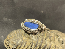 Australian Opal Sterling Silver Ring Size 8